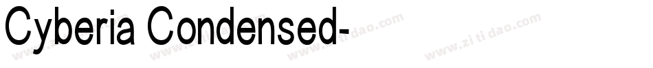 Cyberia Condensed字体转换